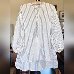 Enföld Pinstripe Bishop Sleeve Tunic